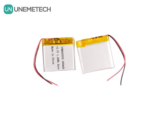 403032 4.2V Baterai Lithium Ion Polymer Custom 3.7 V 400mAh Baterai Li Ion Polymer Untuk Produk Elektronik
