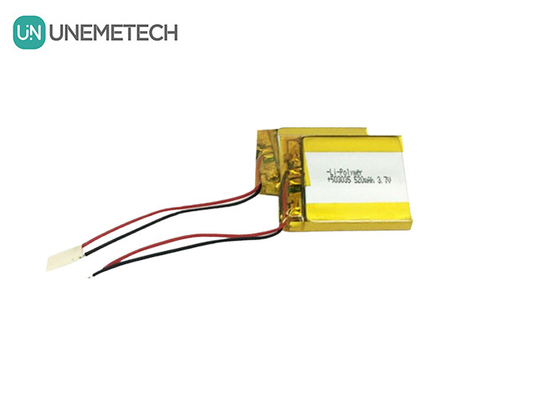 3.7V Baterai LiPo Custom 520mAh Baterai Lithium Ion Polymer 503035 Untuk Perangkat Wearable