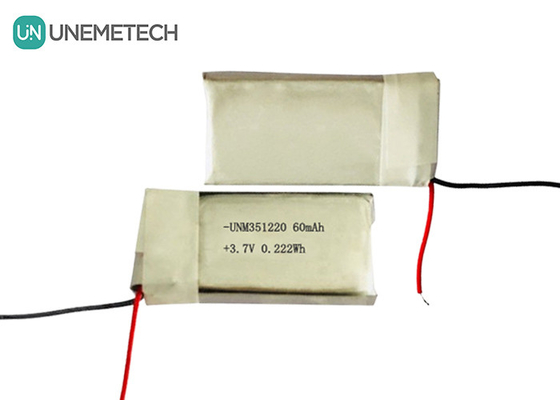 3.7V 60mAh Baterai Lipo Terisi Ultraman 351220 Untuk Produk Wearable