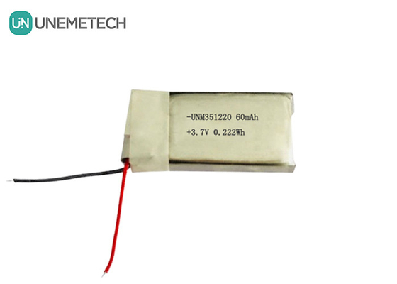 3.7V 60mAh Baterai Lipo Terisi Ultraman 351220 Untuk Produk Wearable