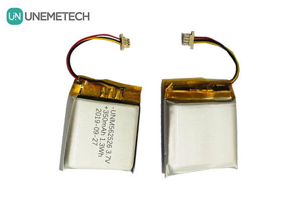 4.2V 350mAh Baterai Lithium Ion Polymer Custom 562526 1.0C Pengisian Untuk Produk Digital
