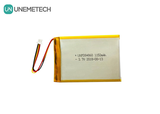 3.7V 1150mAh Baterai Polimer Litium Perak 384860 Baterai Lipo Custom