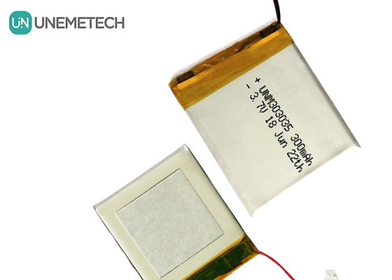 300mAh Lithium Polymer Battery 303035 Nominal Voltage 3.7 V Lipo Battery MSDS Disetujui