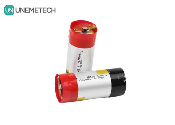 3A Baterai Lithium Ion Polymer Silinder 18400 3.7v 1100mah Baterai LiPo