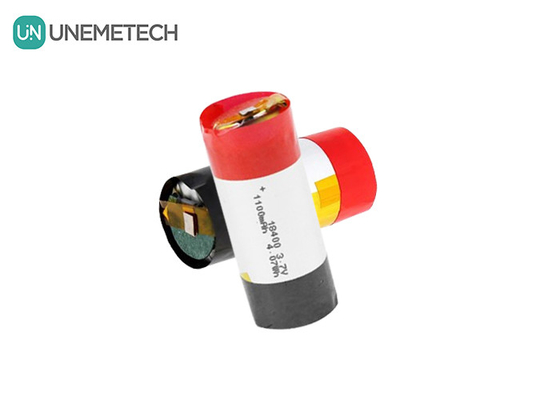 3A Baterai Lithium Ion Polymer Silinder 18400 3.7v 1100mah Baterai LiPo