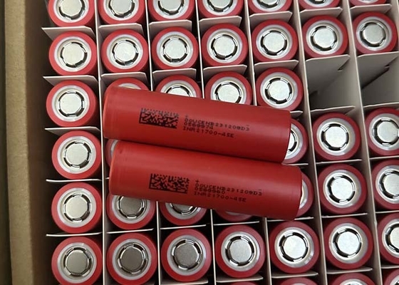 3C 4500mAh 21700 Baterai Lithium Ion Silinder INR21700-45E Untuk Mobil Motor Listrik