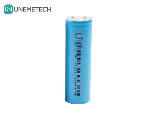 2500mAh 3.7V Max 6A Baterai Lithium Ion Silinder Bermuatan Kontinyu 18650 INR18650-25P