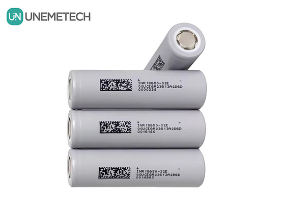 INR18650-32E 3200mAh 18650 Baterai 10A 1000 Siklus 3.7V Litium ion silinder 18650 Baterai