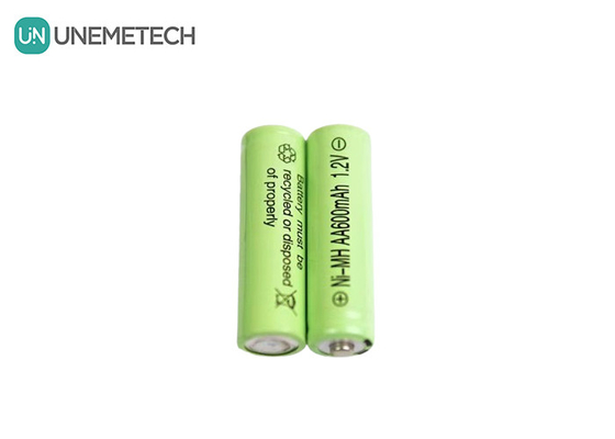 Umur Siklus Panjang NiMH AA 1.2V 600mAh Baterai isi ulang AA600 Untuk Mainan