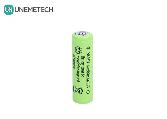 Umur Siklus Panjang NiMH AA 1.2V 600mAh Baterai isi ulang AA600 Untuk Mainan