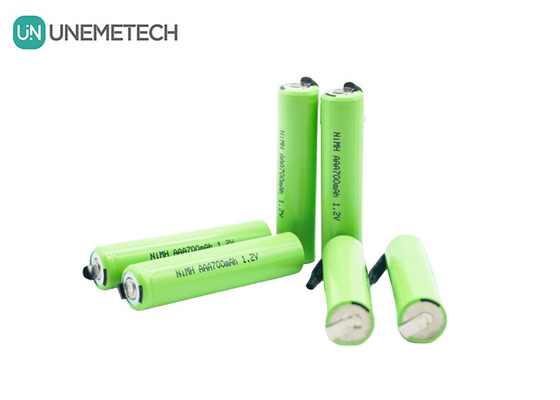 UNEMETECH AAA baterai Ni-MH isi ulang 1.2V 700mAh AAA700 Untuk mesin cukur listrik