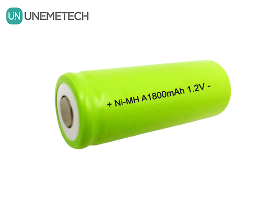 Baterai NiMH Tipe A yang dapat diisi ulang A1800 1.2V 1800mAh Untuk Kunci Cerdas Disetujui CE