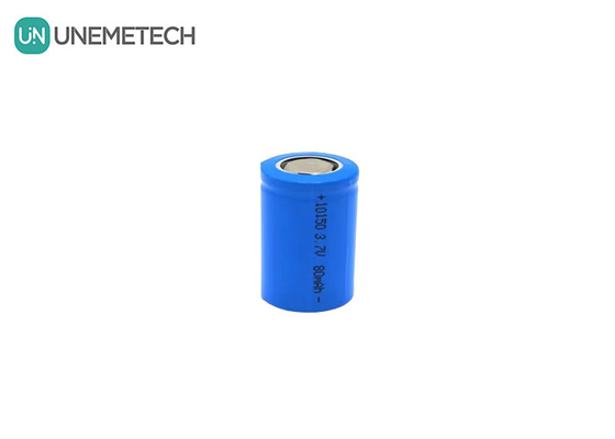 3.7V 80mAh Baterai Li-Ion Silinder kecil yang dapat diisi ulang 10150 Untuk pemotong rambut hidung Turbo