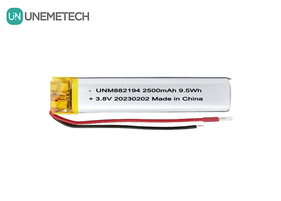 Custom 882194 Baterai LiPo Tegangan Tinggi 4.35V 2500mAh 1 Tahun Garansi
