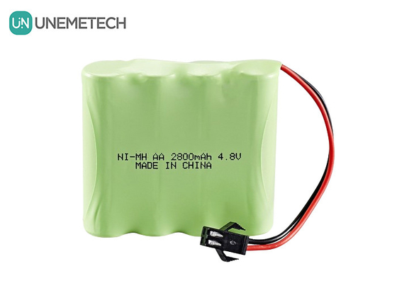 4.8V Nikel-Metal Hydride Baterai 2800mAh Baterai AA isi ulang