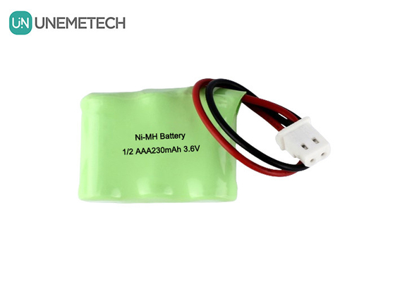 1/2AAA NiMH Baterai isi ulang 3.6V 230mAh Baterai isi ulang Kolom