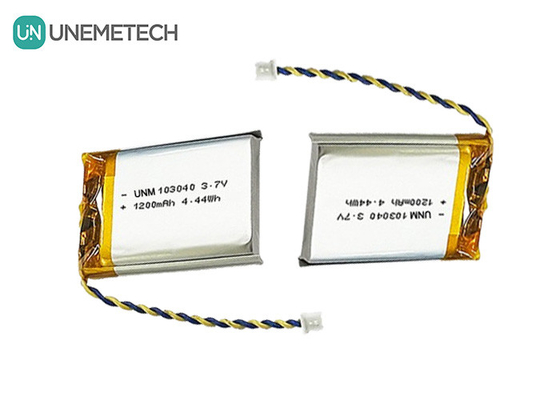 3.7V Baterai Li Polymer isi ulang 103040 1200 mAh untuk Perangkat Medis dan Lampu LED