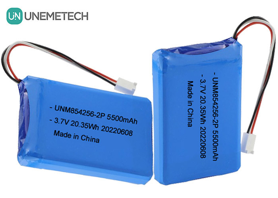 3.7V Li Poly baterai isi ulang 854256 2P 5500mAh Baterai peralatan industri
