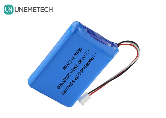 3.7V Li Poly baterai isi ulang 854256 2P 5500mAh Baterai peralatan industri