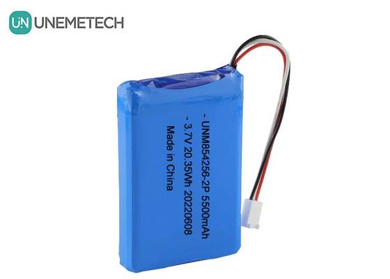 3.7V Li Poly baterai isi ulang 854256 2P 5500mAh Baterai peralatan industri