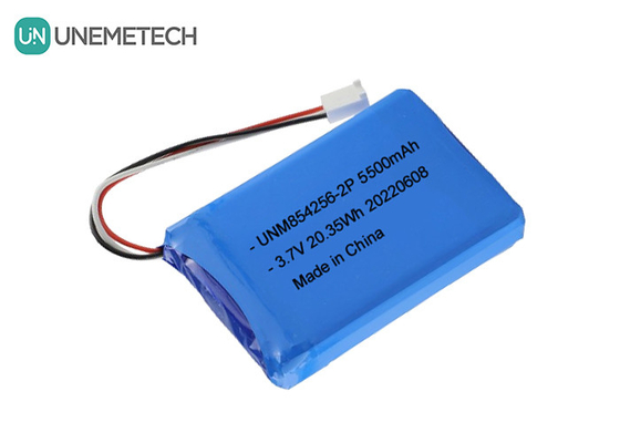 3.7V Li Poly baterai isi ulang 854256 2P 5500mAh Baterai peralatan industri