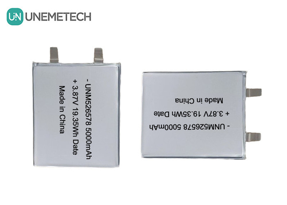 526578 3.87V Tegangan Tinggi LiPo Baterai 5000mAh 4.45V Pengisian Tegangan Untuk Power Bank