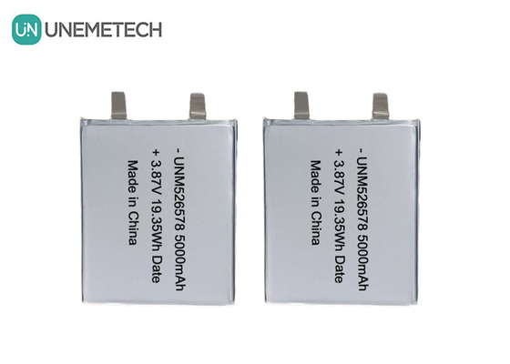 526578 3.87V Tegangan Tinggi LiPo Baterai 5000mAh 4.45V Pengisian Tegangan Untuk Power Bank