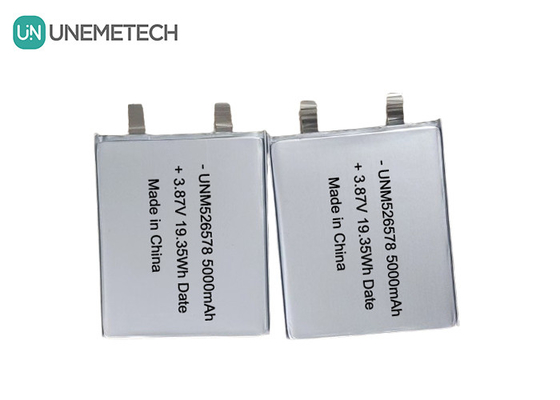 526578 3.87V Tegangan Tinggi LiPo Baterai 5000mAh 4.45V Pengisian Tegangan Untuk Power Bank