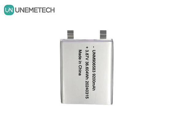 3.87V 9200mAh 906583 Baterai Lithium Ion Tegangan Tinggi Paket Untuk Power Bank