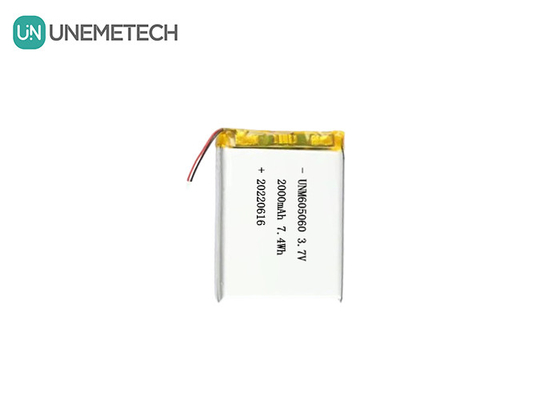 UNEMETECH 605060 2000mAh Baterai Litium Polimer 3.7V Alat kecantikan Baterai isi ulang