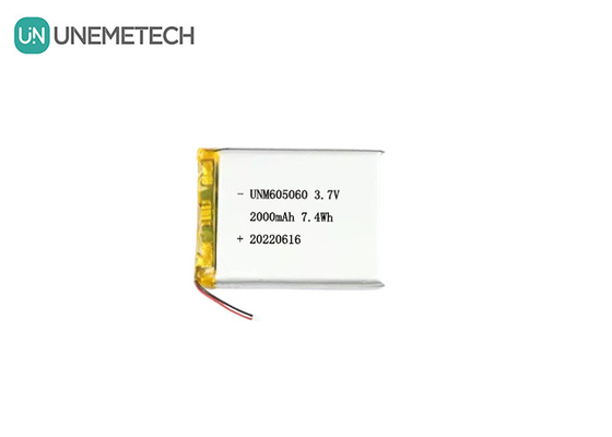 UNEMETECH 605060 2000mAh Baterai Litium Polimer 3.7V Alat kecantikan Baterai isi ulang