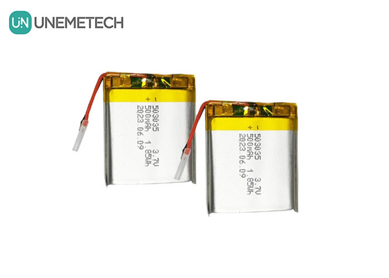 500mAh Lithium Polymer Battery 503035 3.7V LiPo Baterai Isi Ulang untuk Elektronik Portable