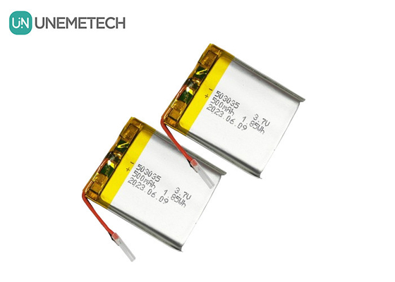 500mAh Lithium Polymer Battery 503035 3.7V LiPo Baterai Isi Ulang untuk Elektronik Portable