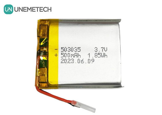 500mAh Lithium Polymer Battery 503035 3.7V LiPo Baterai Isi Ulang untuk Elektronik Portable