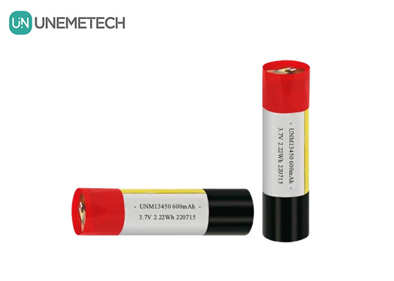 Baterai LiPo Silinder 13450 3.7V 650mAh untuk Rokok Elektronik
