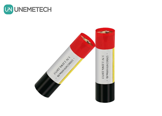 Baterai LiPo Silinder 13450 3.7V 650mAh untuk Rokok Elektronik