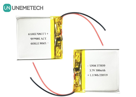 3.7V 300mAh LiPo baterai isi ulang 373030 untuk Bluetooth Speaker