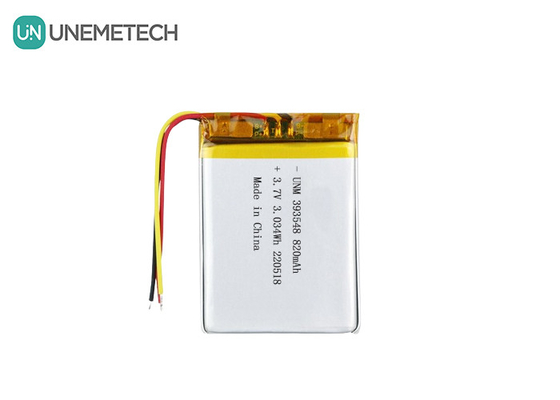 Baterai Lithium Polymer 3.7V 820mAh 393548 Lipo Baterai isi ulang Paket untuk Pompa Payudara Elektronik