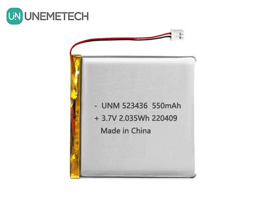 Baterai Lithium-ion Polimer 3.7V 550mAh 523436 Baterai Li Polimer isi ulang untuk GPS Tracker