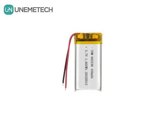 Baterai Lithium Ion Polymer 602238 3.7V 450mAh Baterai Li-ion isi ulang untuk Pet Tracker