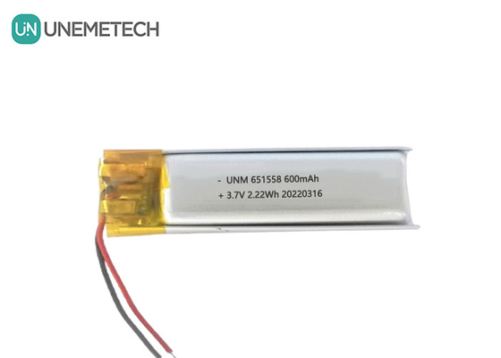 Penyedia Baterai Kecantikan &amp; Makeup 600mAh 3.7V Lipo Baterai 651558 untuk Penghilang Rambut