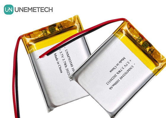 Baterai LiPo 1000mAh 703540 3.7V Baterai Li Polymer isi ulang untuk produk elektronik