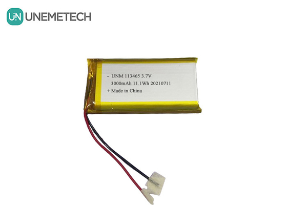 3.7V 3000mAh baterai lithium polimer kapasitas tinggi dapat diisi ulang 113465 untuk smartphone