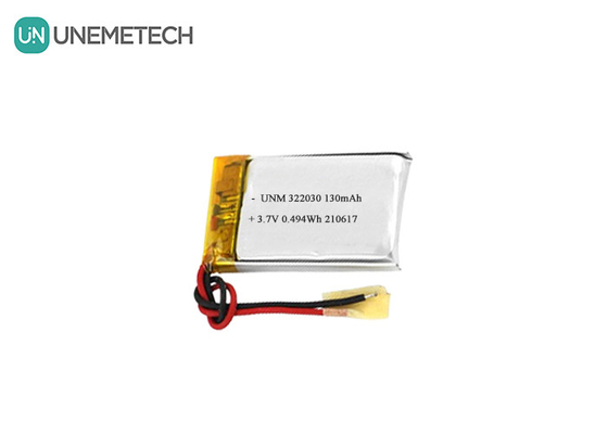 322030 Baterai Li Polimer Isi Ulang 3.7V 130mAh Baterai Lipo untuk Pelacak Kebugaran