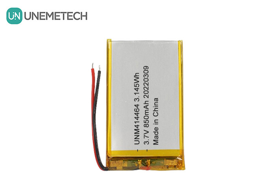 3.7V 850mAh Baterai LiPo isi ulang 414464 Baterai kantong untuk lampu meja