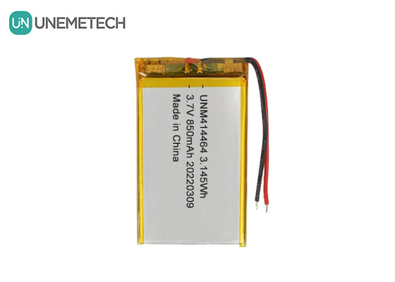 3.7V 850mAh Baterai LiPo isi ulang 414464 Baterai kantong untuk lampu meja