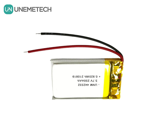3.7V 250mAh Lipo baterai isi ulang 442332 Untuk skala elektronik portabel