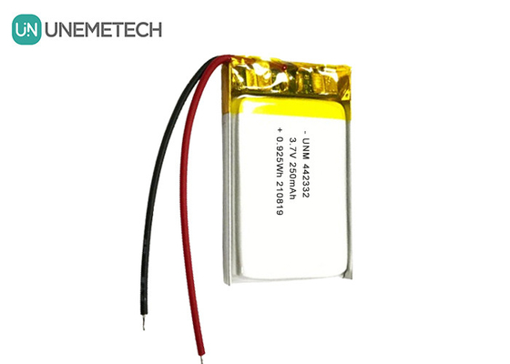 3.7V 250mAh Lipo baterai isi ulang 442332 Untuk skala elektronik portabel