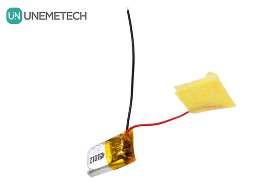 451012 3.7V 37mAh Baterai Litium Polimer Kecil Terisi Ulang Untuk Perangkat Mikro