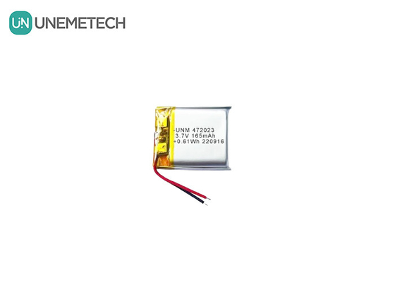 Baterai Li-Ion Lithium Polymer yang dapat diisi ulang 3.7V 165mAh 472023 MP3 Player Baterai